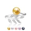 Nhẫn Ngọc trai bạc Cao cấp Bông lúa - CORN FLOWER PEARL (8-9ly) - CTJ0313