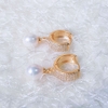 Bộ trang sức Ngọc trai nước ngọt Thiên nhiên Cao cấp 4M - Kiểu dây chuyền Đính đá - Ngọc Thiên Kim - KAITO PEARL (8-11ly) - CTJ0501