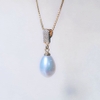 Bộ trang sức Ngọc trai nước ngọt Thiên nhiên Cao cấp 4M - Kiểu dây chuyền Đính đá - Ngọc Thiên Kim - KAITO PEARL (8-11ly) - CTJ0501