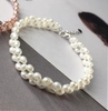 Chuỗi vòng tay Ngọc trai Đan kiểu phối vuông - SQUA PEARL (5ly) - CTJ1111