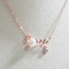 Dây chuyền Mặt Ngọc trai Thiên nhiên Cao cấp Bạc S925 nạm Zircon - Quà tặng Tình yêu - LOVE PEARL (8-9ly) - CTJ1409