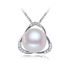 Mặt dây chuyền Ngọc trai nước ngọt Thiên nhiên Cao cấp - Hoa vô hình - INFINITY PEARL (10ly) - CTJ2610