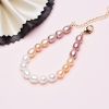 Chuỗi vòng tay ngọc trai tự nhiên Phối dải màu đơn - RIBBON PEARL (7-8ly) - CTJ3208