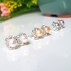 Bông khuyên tai ngọc trai Kiểu nụ Phong cách Kiss Pearl(6ly) - CTJ6706