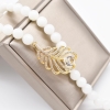 Vòng cổ Ngọc trai nước ngọt Thiên nhiên Cao cấp - Chuỗi đơn tròn tùy biến kiểu - PYTHON PEARL (9-10ly) - CTJ2106