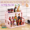 KỆ ĐỰNG GIA VỊ 2 TẦNG + KHAY ĐỂ THỚT