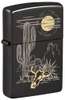 Hộp Quẹt Zippo 48968 Western Design Laser Two Tone High Polish Black