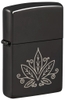 Bật Lửa Zippo 48926 Cannabis Design Laser Engrave High Polish Black