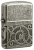 Hộp Quẹt Zippo 49290 Pattern Design Multicut Armor Antique Silver Hộp Quẹt Zippo 49290 Pattern Design Multicut Armor Antique Silver