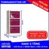 Tủ nhựa Duy Tân SAKE 3 tầng (Tím) Tủ nhựa Duy Tân SAKE 3 tầng (Tím)