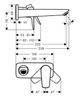 Vòi lavabo âm tường Hansgrohe | 71734000+13622180