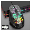 Chuột có dây chuyên game K-SNAKE Q16 thiết kế trong suốt độc lạ có đèn led RGB 16.8 triệu màu kèm theo 6 mức độ nhạy lên đến 7200DPI