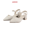 Giày Cao gót mũi nhọn quai hậu Jackoo 612.25-JBB003