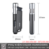 Bật lửa khò 1 tia Aomai AM7208 chính hãng – Chống gió, chỉnh lửa dễ, nhìn rõ gas, nhỏ gọn sang trọng
