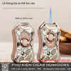 Bật lửa khò 1 tia Honest BCZ833-1 chính hãng – Có đục lỗ cigar, chống gió, nhìn rõ gas, kim loại cao cấp