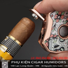 Bật lửa khò 1 tia Honest BCZ833-1 chính hãng – Có đục lỗ cigar, chống gió, nhìn rõ gas, kim loại cao cấp