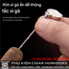 Bật lửa khò 1 tia Honest BCZ852-1 – Có đục cigar, kim thông, gác điếu – Chống gió, kim loại cao cấp