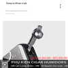 Bật lửa khò 1 tia Honest BCZ856-1 chính hãng – Mẫu mới nhất, chống gió, có đục cigar, nhìn rõ gas, kim loại cao cấp