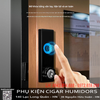 Tủ điện bảo quản cigar 6 tầng Lubinski RA-666 – Gỗ tuyết tùng, điều khiển WiFi, mở khóa vân tay thông minh