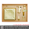 Bộ phụ kiện cigar 6 món Lubinski YJA-80031 – Hộp quà tặng cao cấp, đa năng cho người chơi xì gà