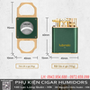 Bộ phụ kiện cigar 6 món Lubinski YJA-80033 – Hộp quà tặng cao cấp, sang trọng cho giới sành xì gà