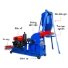 Máy băm nghiền gỗ 2T đầu nổ