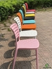 Ghế nhựa đúc lưng sọc ngang