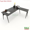 Chân bàn văn phòng ống côn Taper Style chữ L 1400 x 1400mm