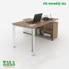 Chân bàn văn phòng tam giác không quỳ 800x1600 kèm hệ tủ (TG-8016KQ-G2)
