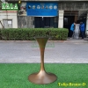 Chân bàn tulip đúc màu đồng Tulip-Bronze-D