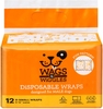 WAGS & WIGGLES Dog Diapers For Male Dogs - X Small