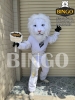 mascot bia sư tử trắng
