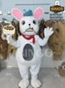 Mascot Con Chó Trắng 01