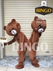 Mascot Gấu Brown Lấy Mặt Ngầu