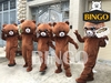 Mascot Gấu Brown Lấy Mặt Ngầu