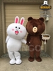 Mascot Gấu Brown Mập