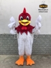 Mascot con gà trống trắng 03