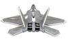 Máy bay điều khiển Kit EPO F22 Raptor Sơn Xám Sải 72cm + Decal + Càng Đáp (Không Gồm Đồ Điện)