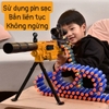 súng bắn đạn xốp liên tục pin sạc an toàn cho trẻ ak001