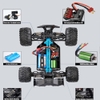 Xe địa hình điều khiển tốc độ cao 70km/h Brushless moto ko chổi than 1/16 4wd Wl101 PRO