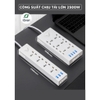 Ổ Cắm Điện Đa Năng Chịu Tải 2500w Cắm Mọi Thiết Bị Tích Hợp Cổng USB 5V Tiện Lợi Dây Dài 2,8 Mét