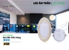 Âm trần LED downlight viền vàng D130 MPE