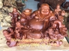 Tượng Phật di lặc ngũ phúc gỗ hương Easup Đăklak