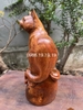 Tượng mèo phong thủy gỗ hương gia lai