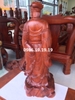 Tượng khổng minh gỗ hương Gia Lai, cao 81cm rộng 30cm sâu 23cm nặng 14kg 