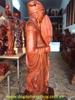 Tượng khổng minh gỗ hương Gia Lai, cao 70cm rộng 30cm sâu 23cm 