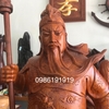 Tượng Quan Công Gỗ hương, gia lai Cao 81 cm rộng 32cm dài 23cm