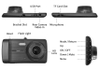 Camera giám sát hành trình 4inch tích hợp cam lùi F66