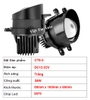 Bộ bi gầm Led 3 In CT6-3 ánh sáng trắng điện áp rộng DC12-32V