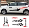 Bộ tem dán sườn xe kẻ Caro D-538